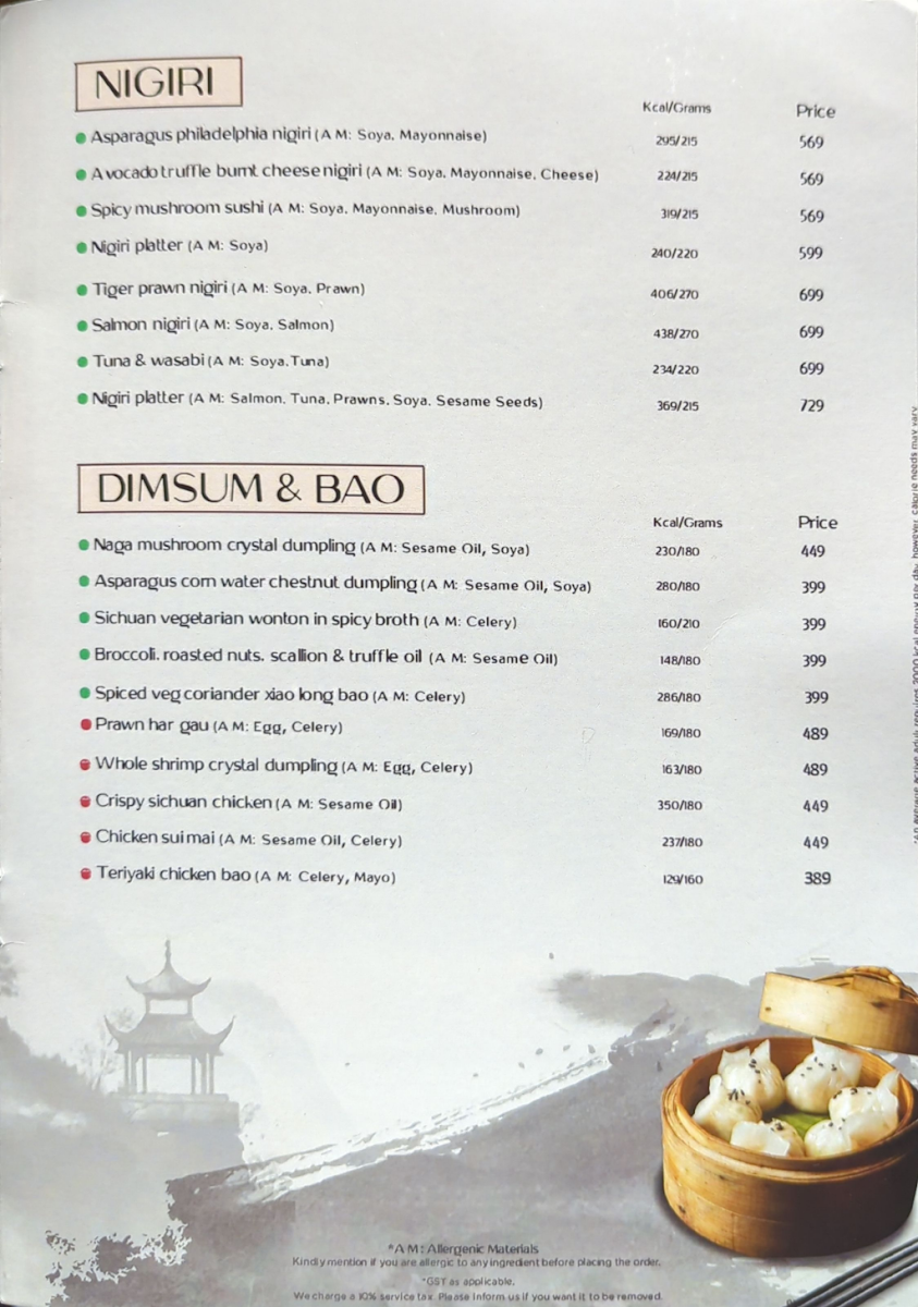 Menu The Orient-2