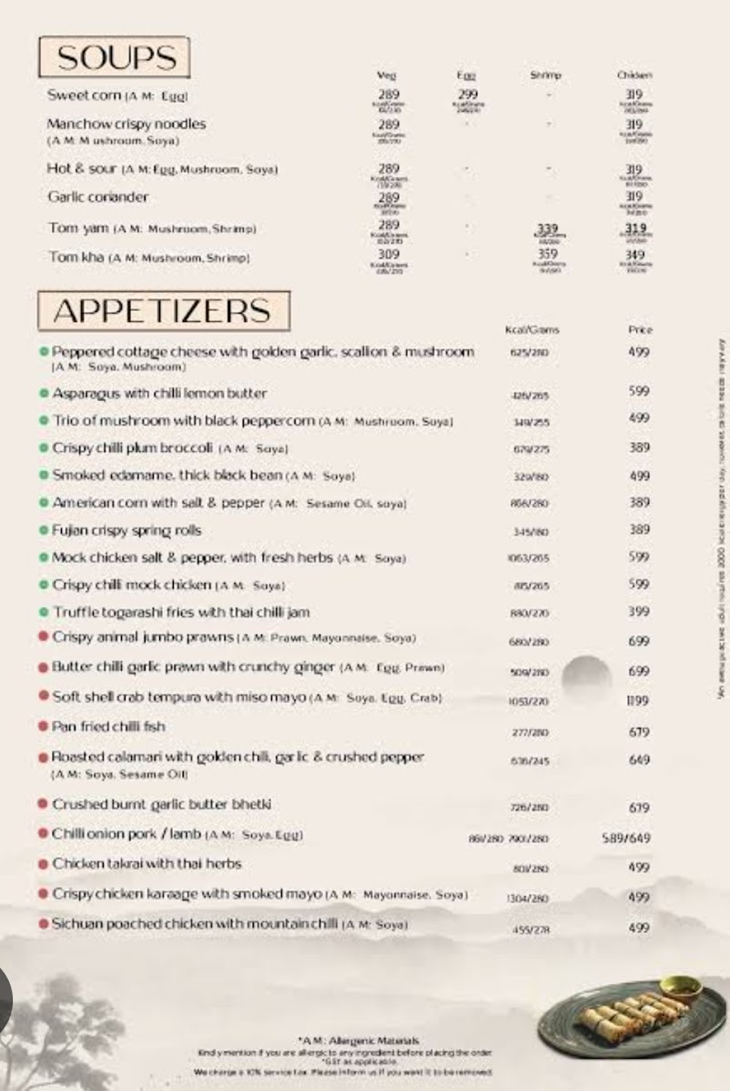 Menu The Orient-3
