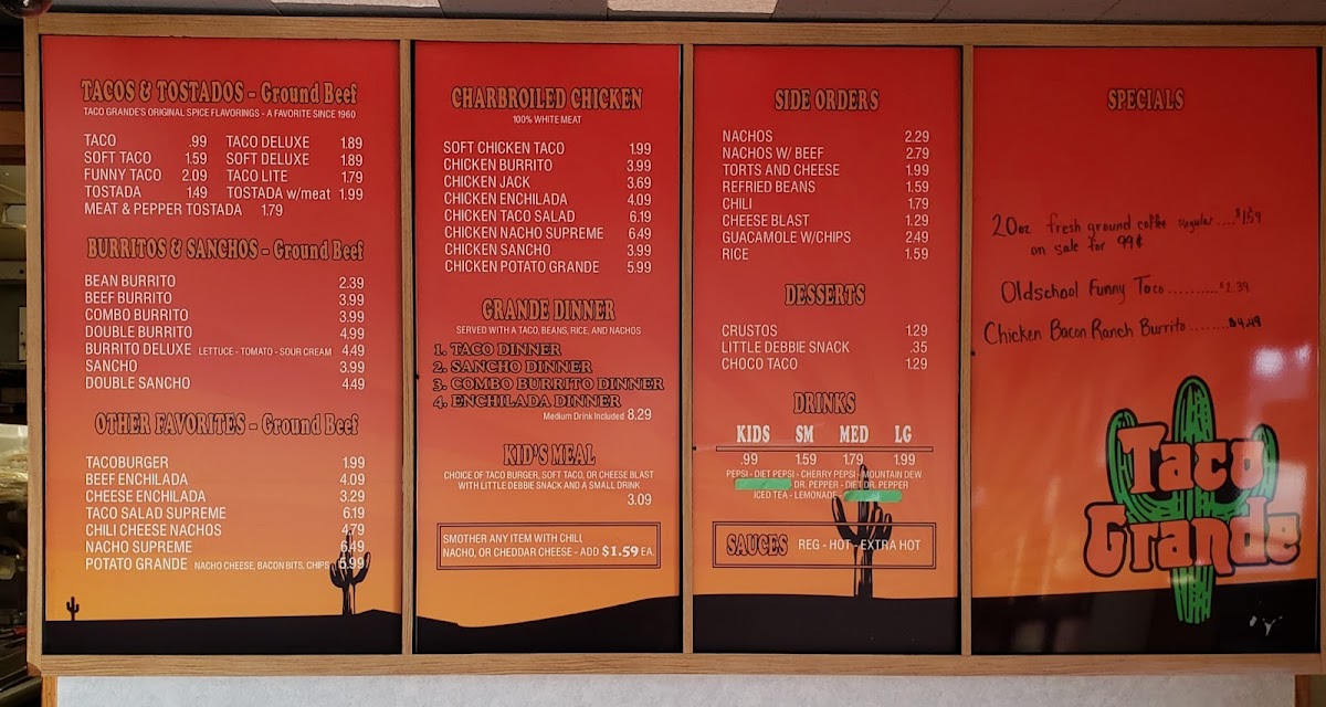 Menu The Original Grande-1