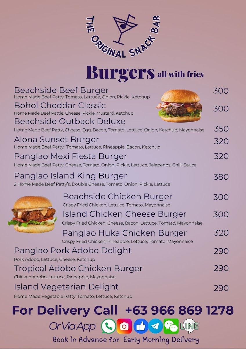 Menu The Original Snack Bar-1