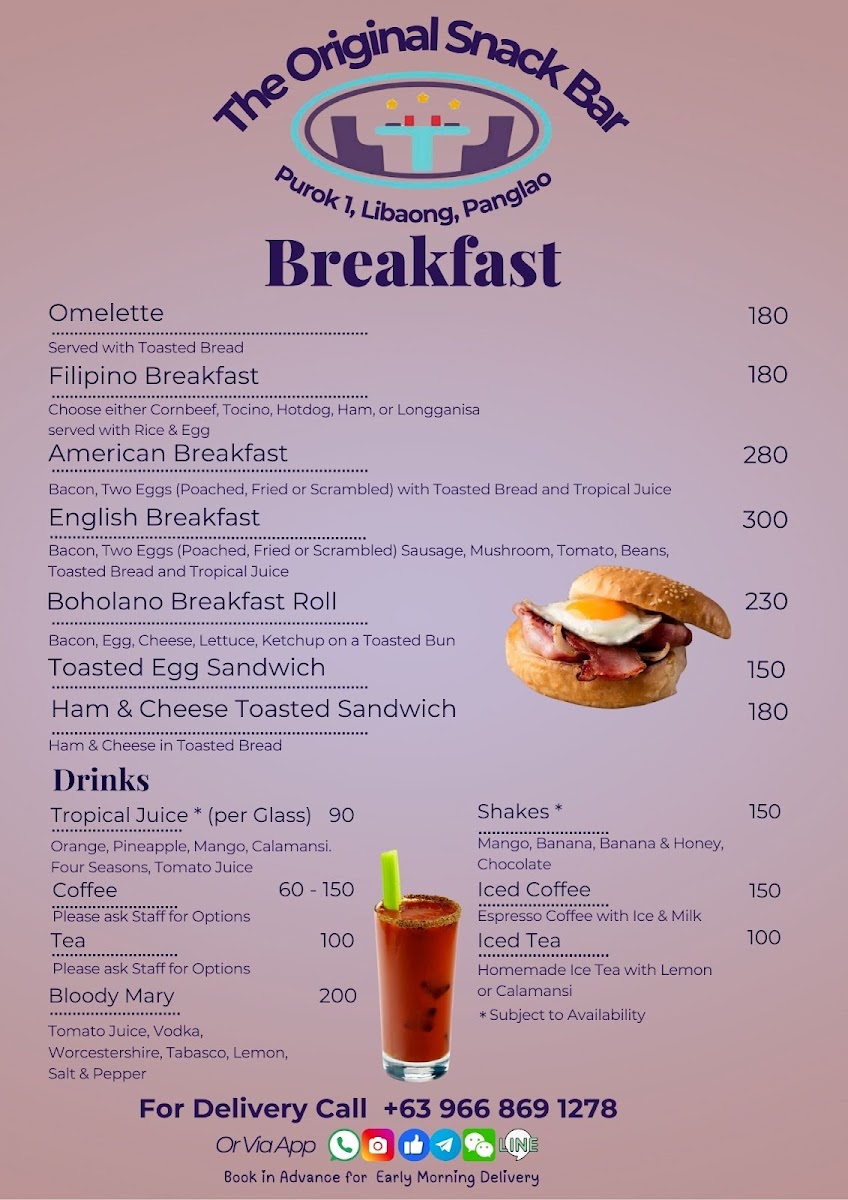 Menu The Original Snack Bar-4