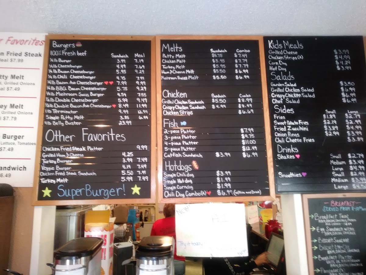 Menu The Original Super Burger Willis-9