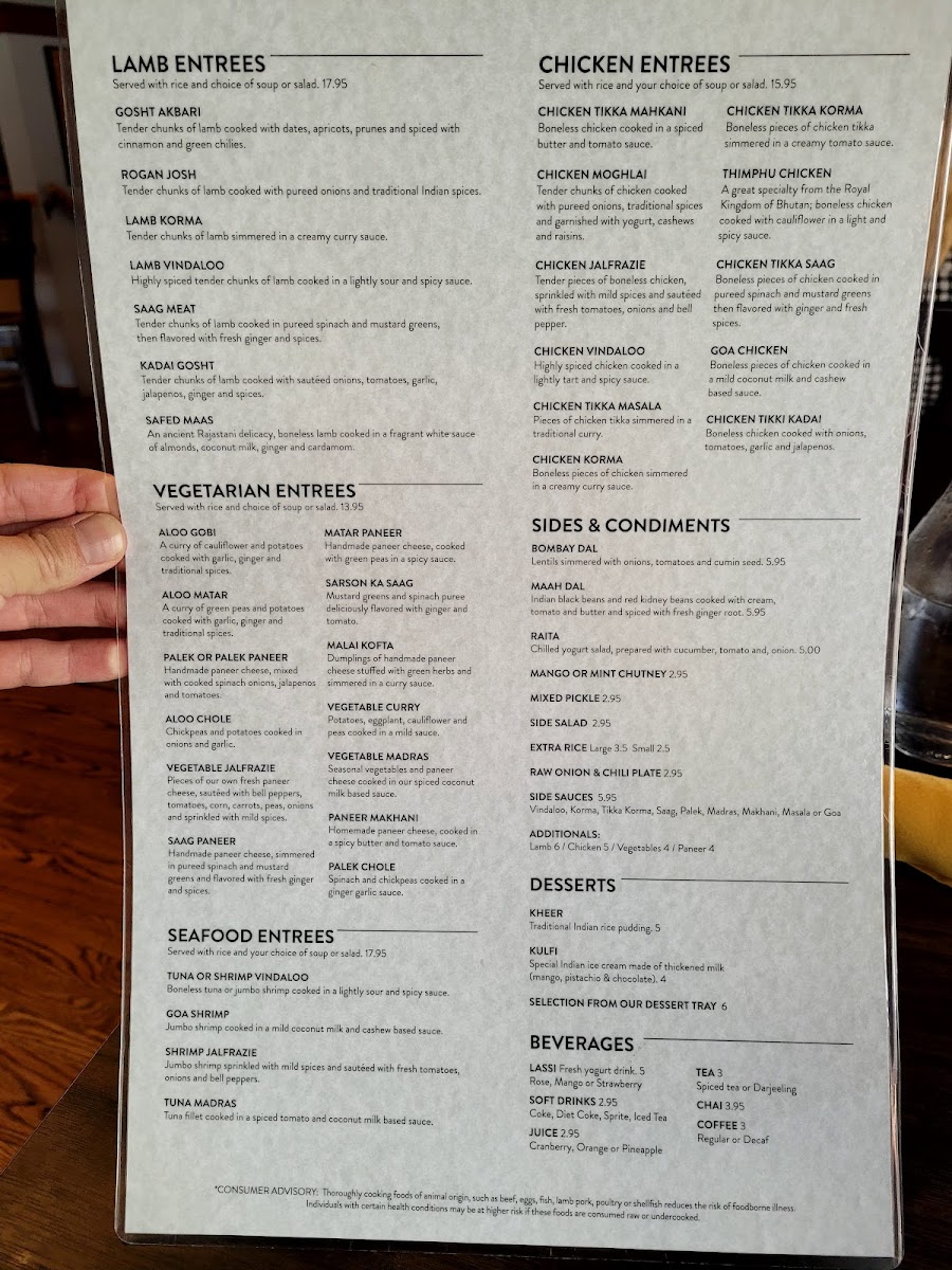 Menu The Oven Lincoln-6
