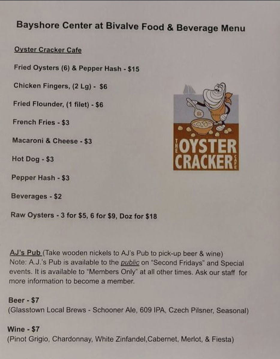 Menu The Oyster Cracker Cafe-1