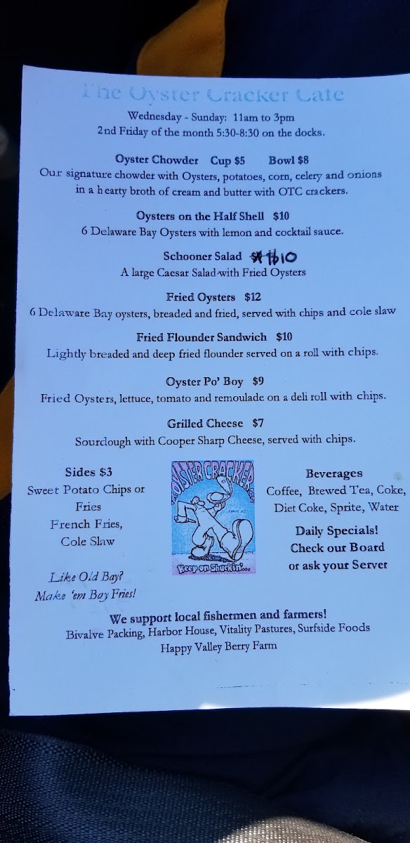 Menu The Oyster Cracker Cafe-8