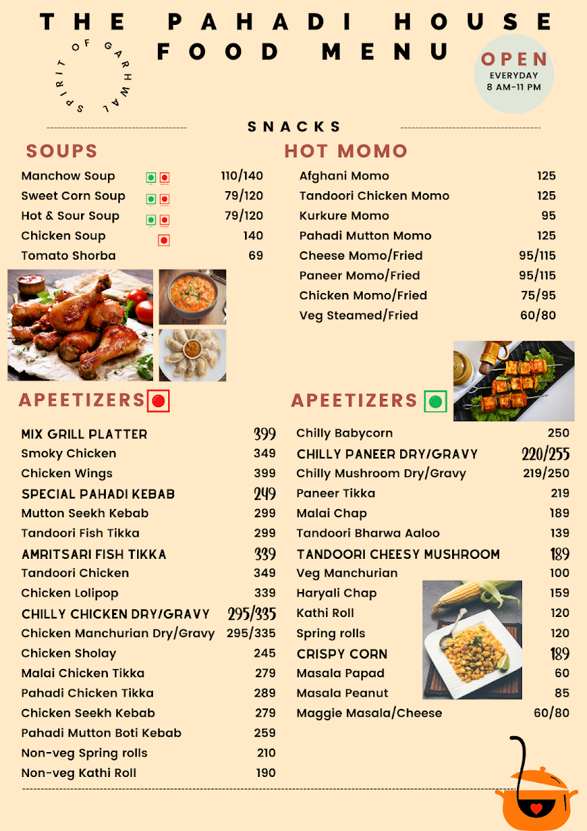 Menu The Pahadi House-1