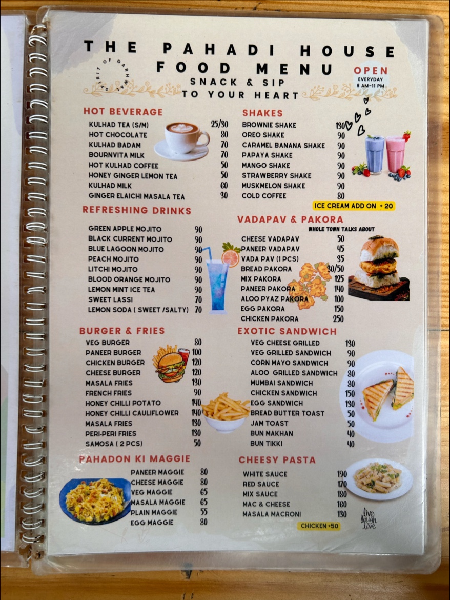 Menu The Pahadi House-8