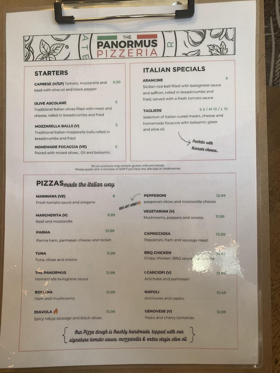 Menu The Panormus Pizzeria-4