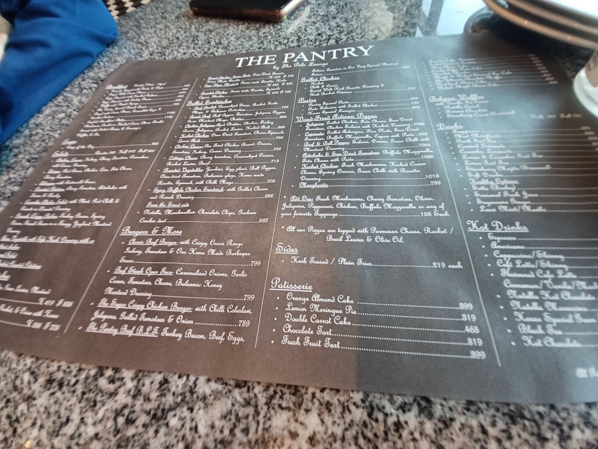 Menu The Pantry By Polo Lounge, Packages Mall-3