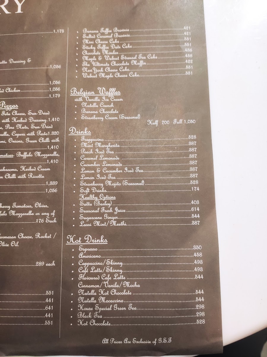 Menu The Pantry By Polo Lounge, Packages Mall-7
