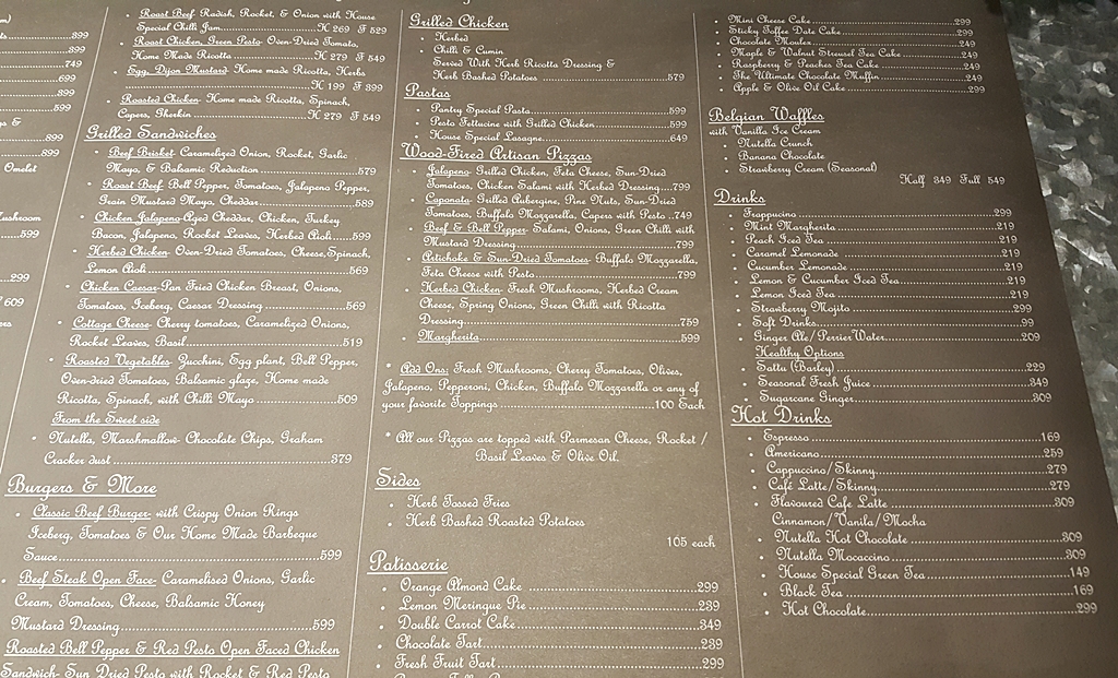 Menu The Pantry By Polo Lounge, Packages Mall-8