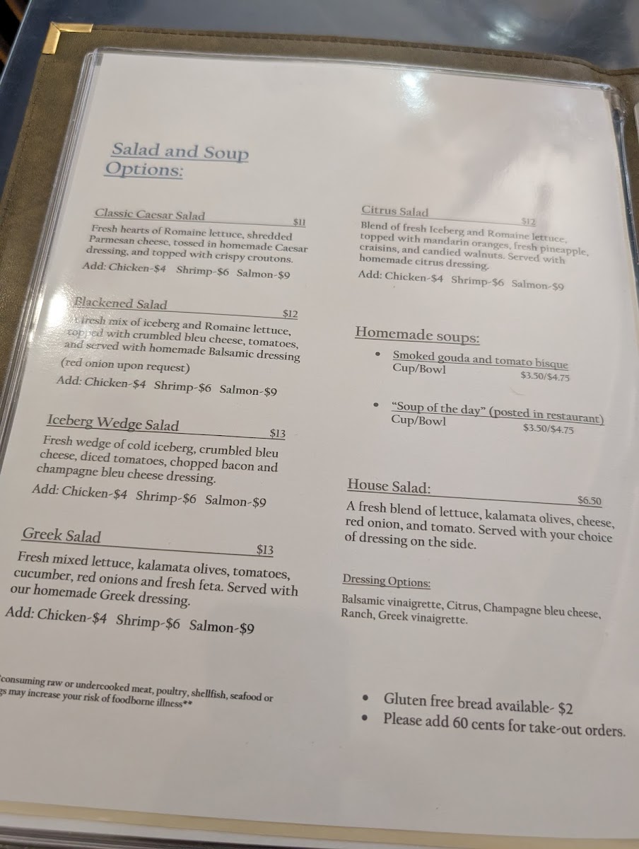 Menu The Parkview Restaurant-7