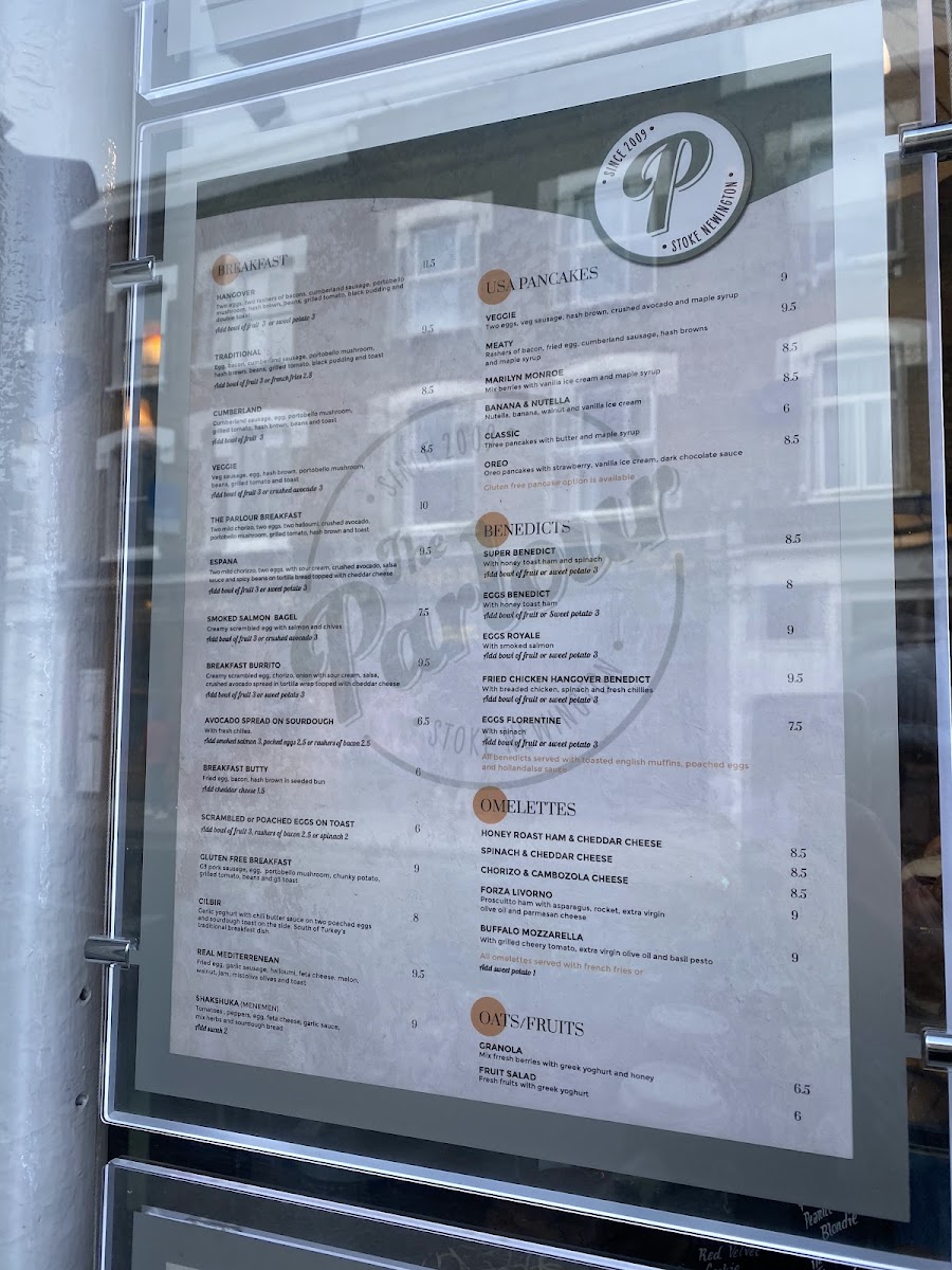 Menu The Parlour-7