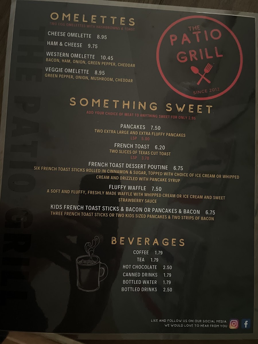 Menu The Patio Grill-2