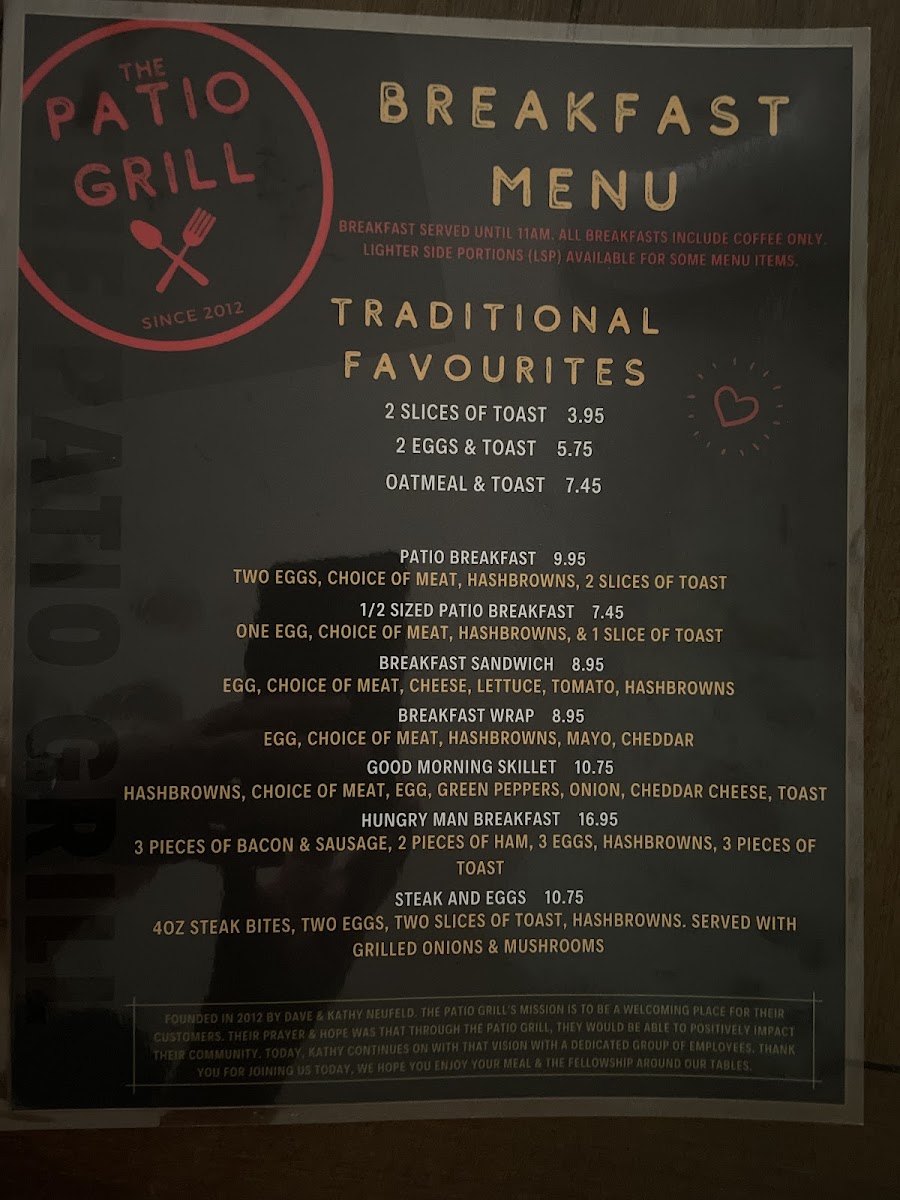 Menu The Patio Grill-3