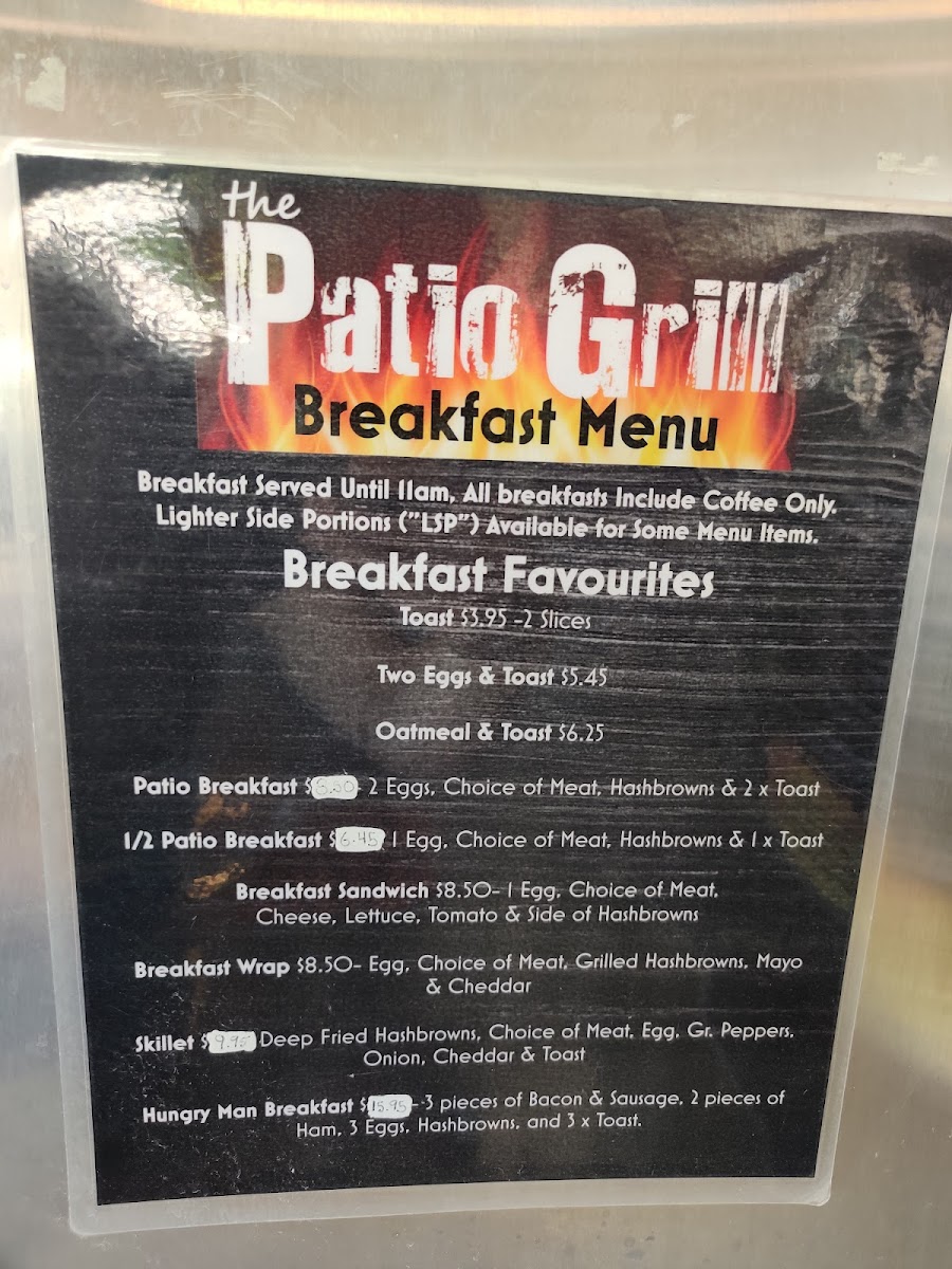 Menu The Patio Grill-8