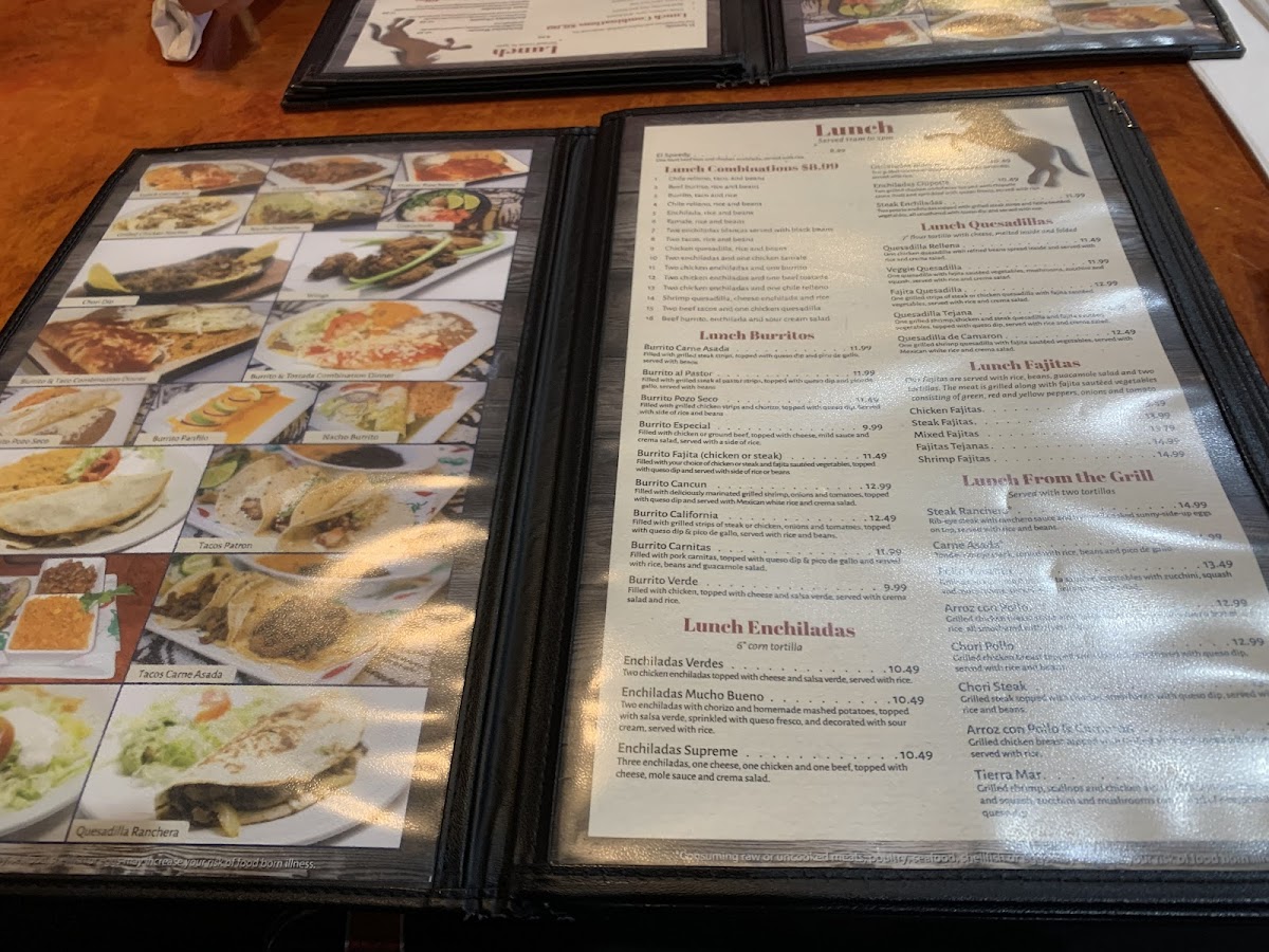 Menu The Patron Mexican Restaurant And Cantina-1