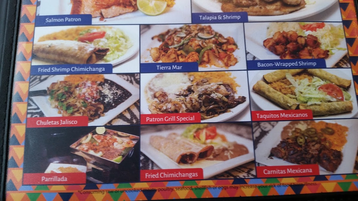 Menu The Patron Mexican Restaurant And Cantina-2