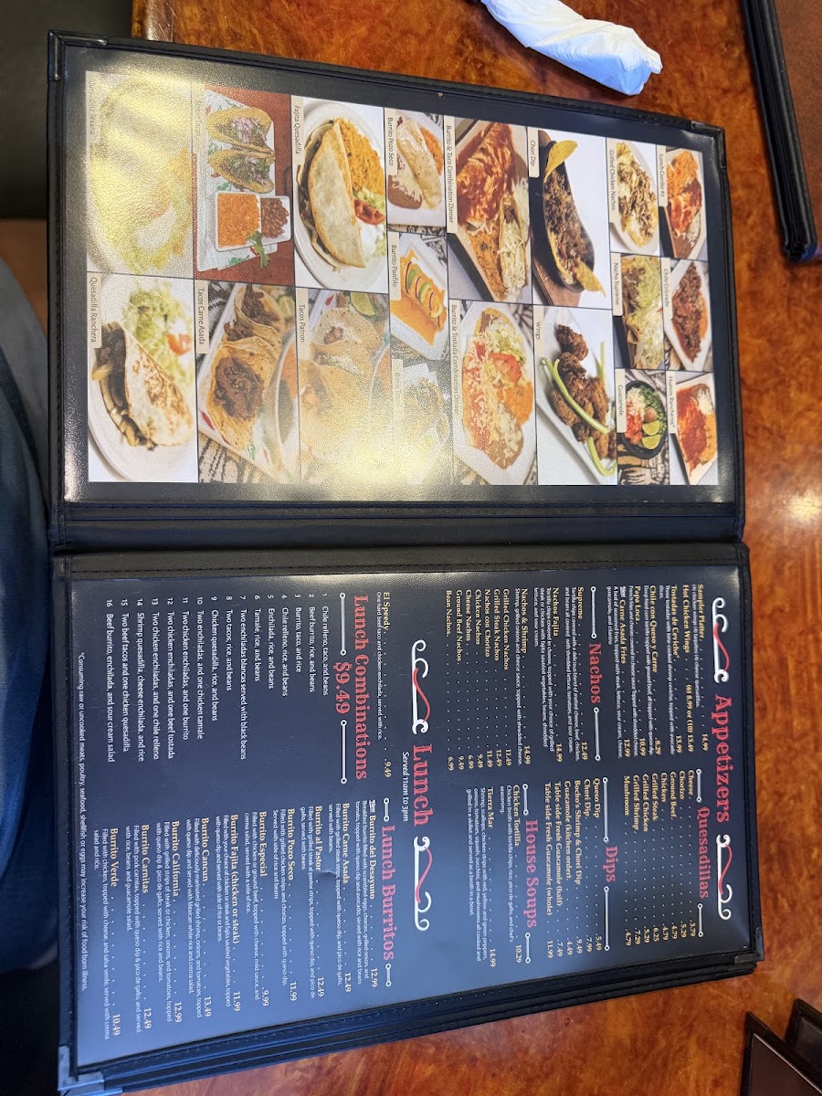 Menu The Patron Mexican Restaurant And Cantina-5