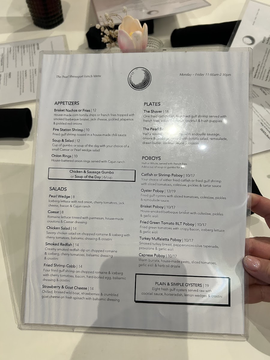 Menu The Pearl Shreveport-8