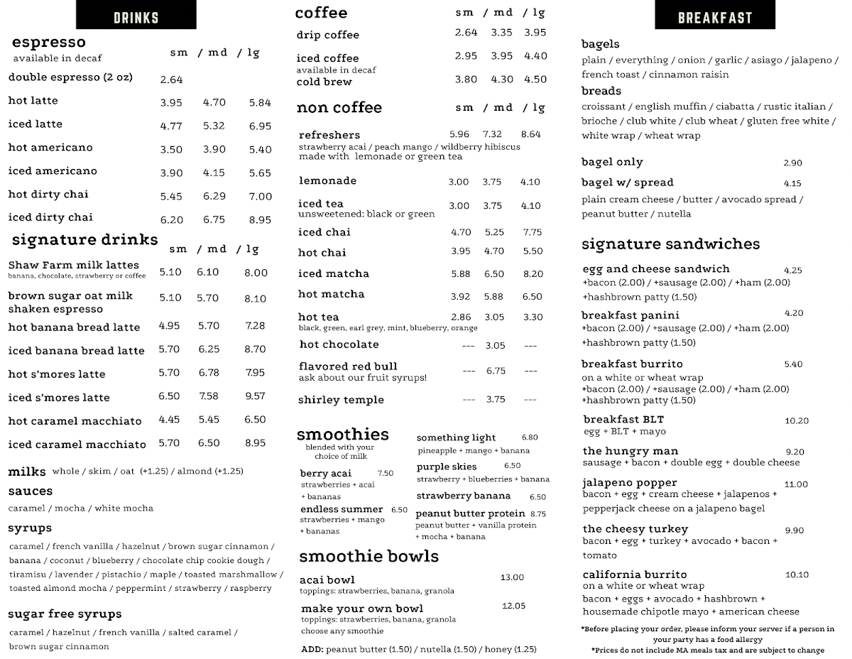 Menu The Perfect Cup Cafe-2