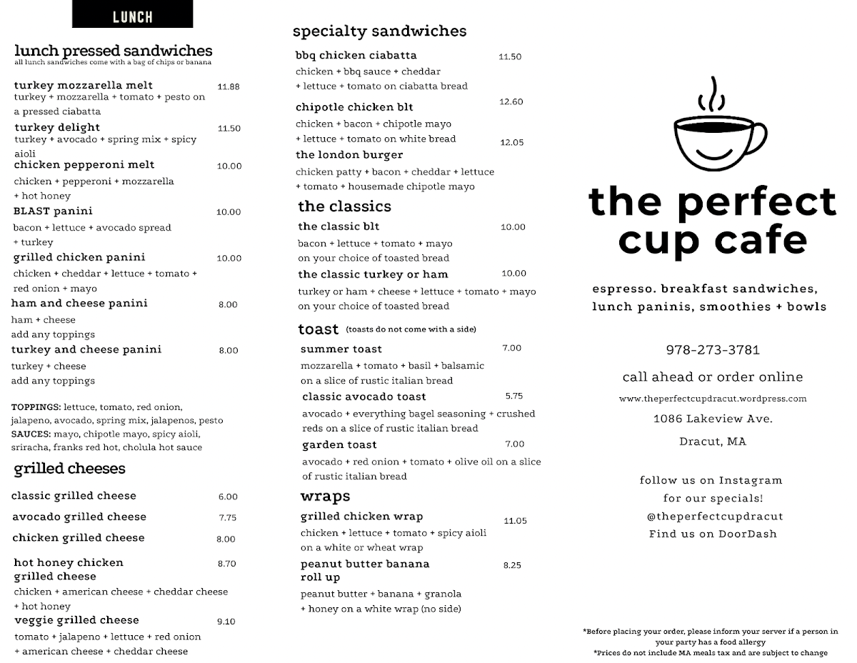 Menu The Perfect Cup Cafe-3