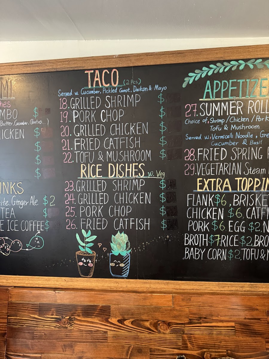 Menu The Pho 2-4