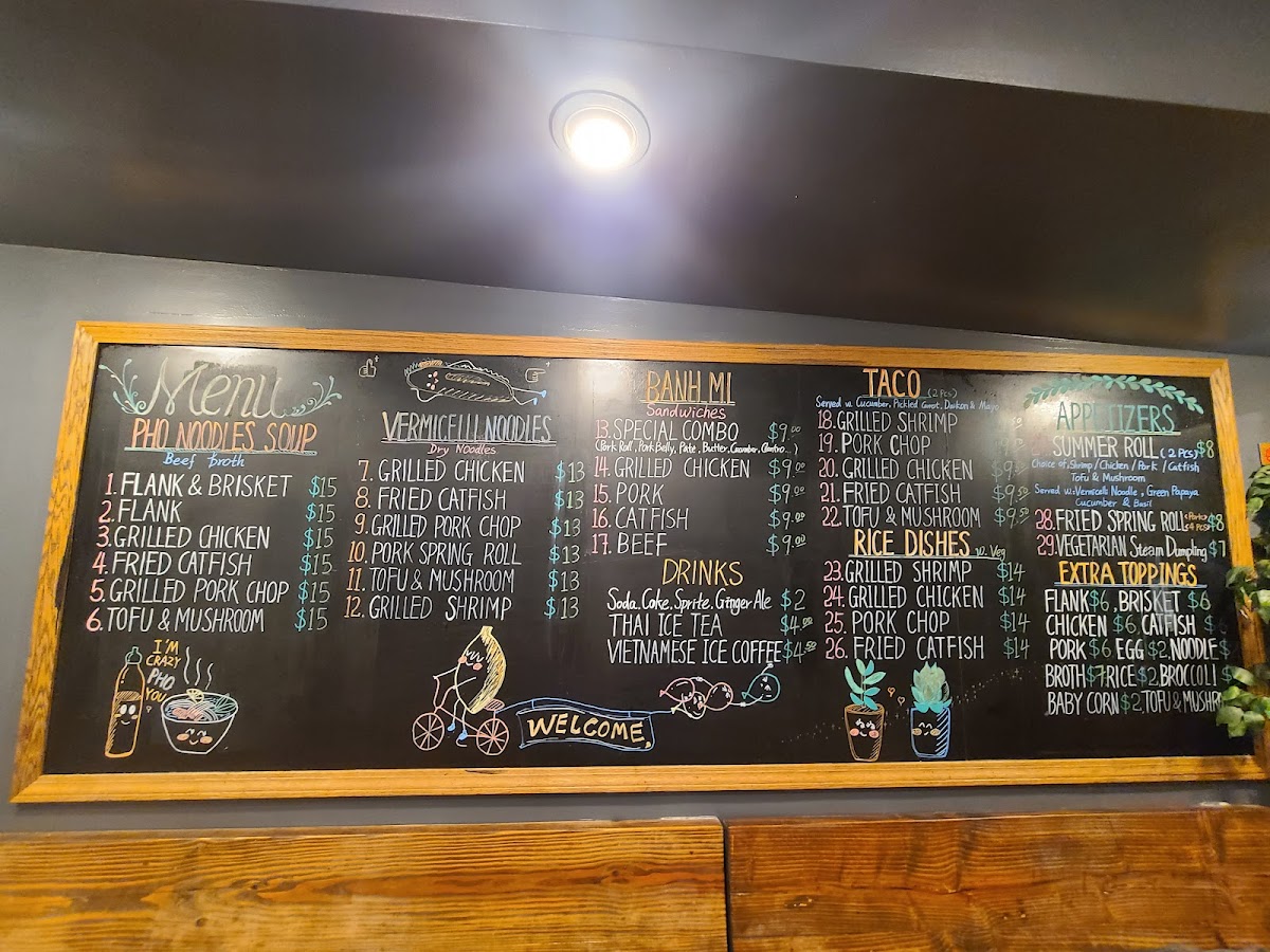Menu The Pho 2-9