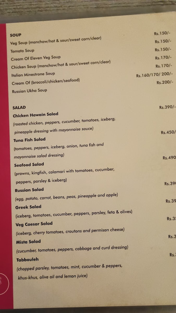 Menu The Pink Flamingo-3