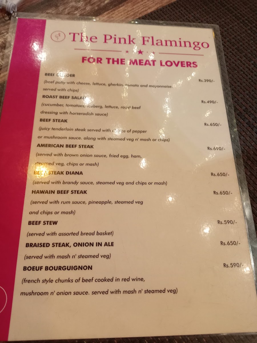 Menu The Pink Flamingo-5