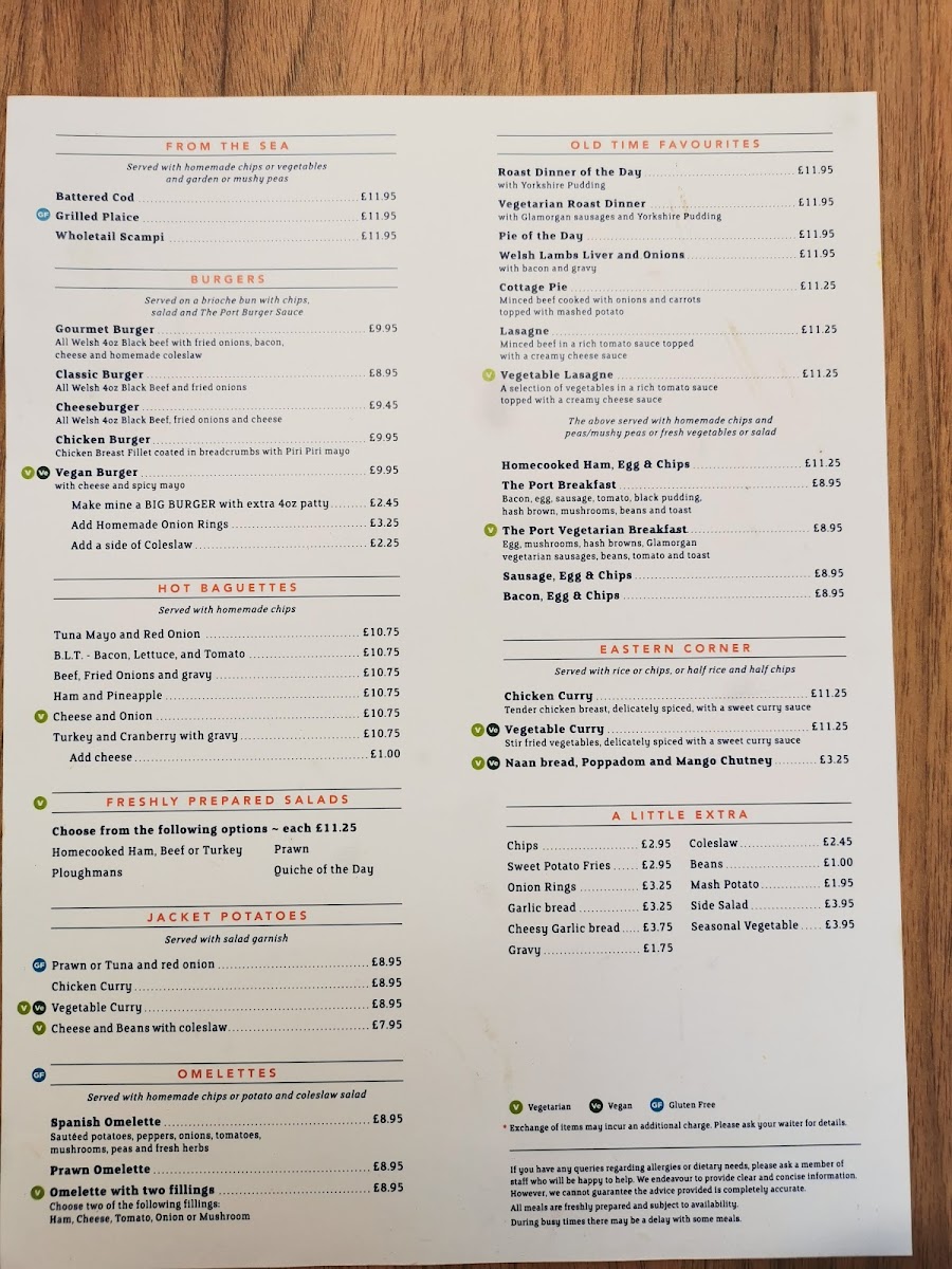 Menu The Port Cafe Deli & Restaurant-4