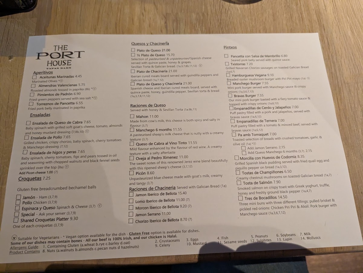Menu The Port House Ibericos-5