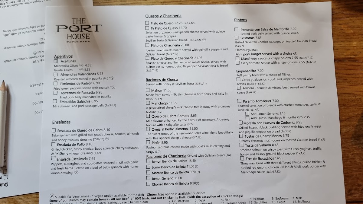 Menu The Port House Ibericos-8