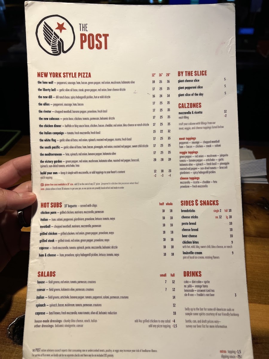 Menu The Post - Germantown-2