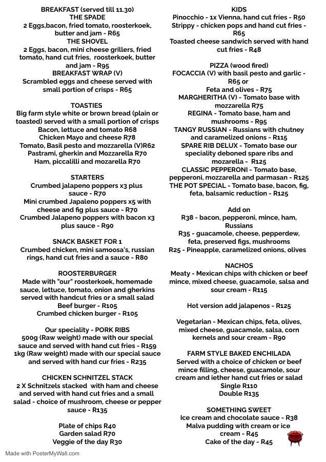 Menu The Pot Restaurant-1