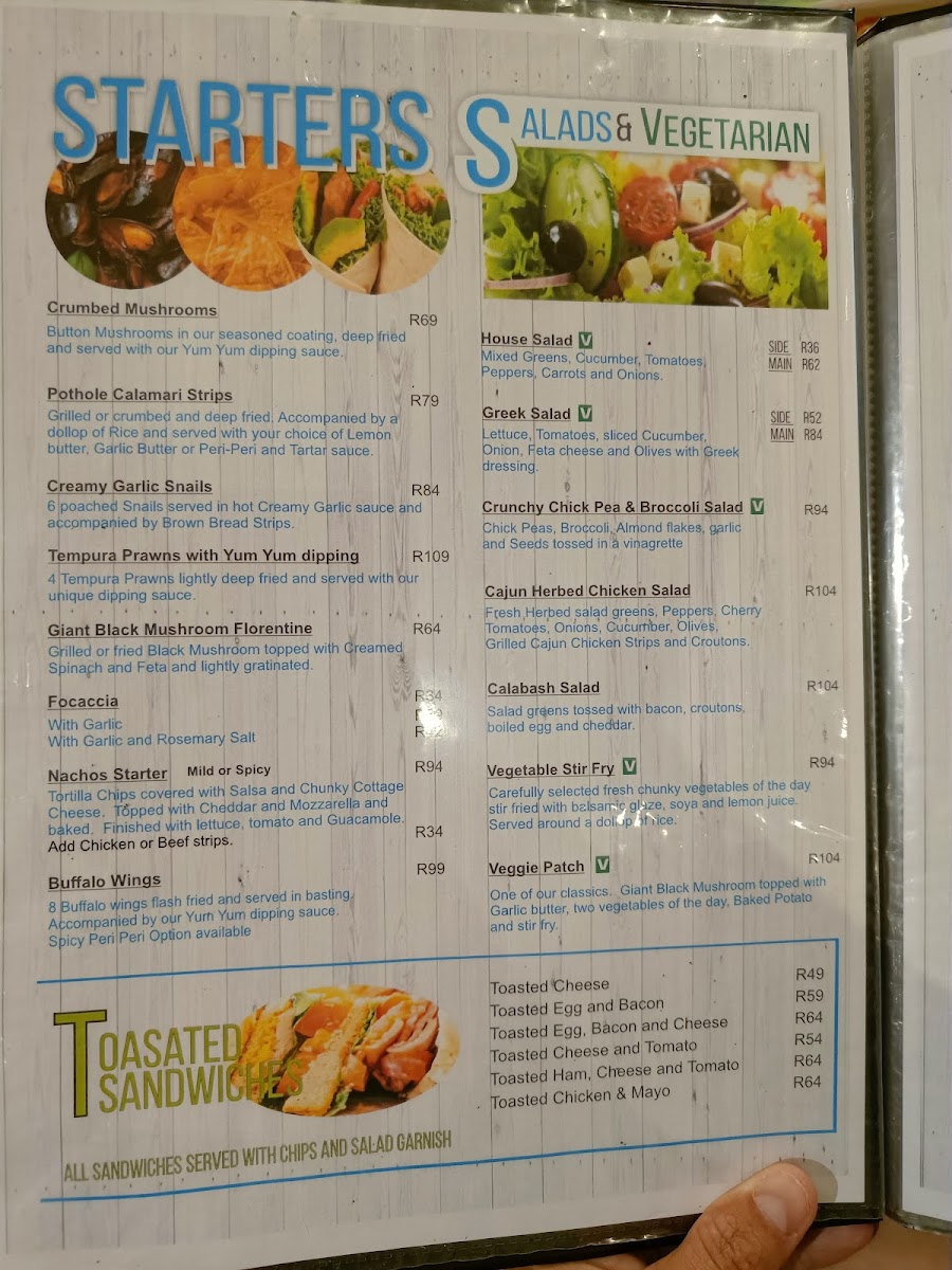Menu The Pothole & Donkey-2