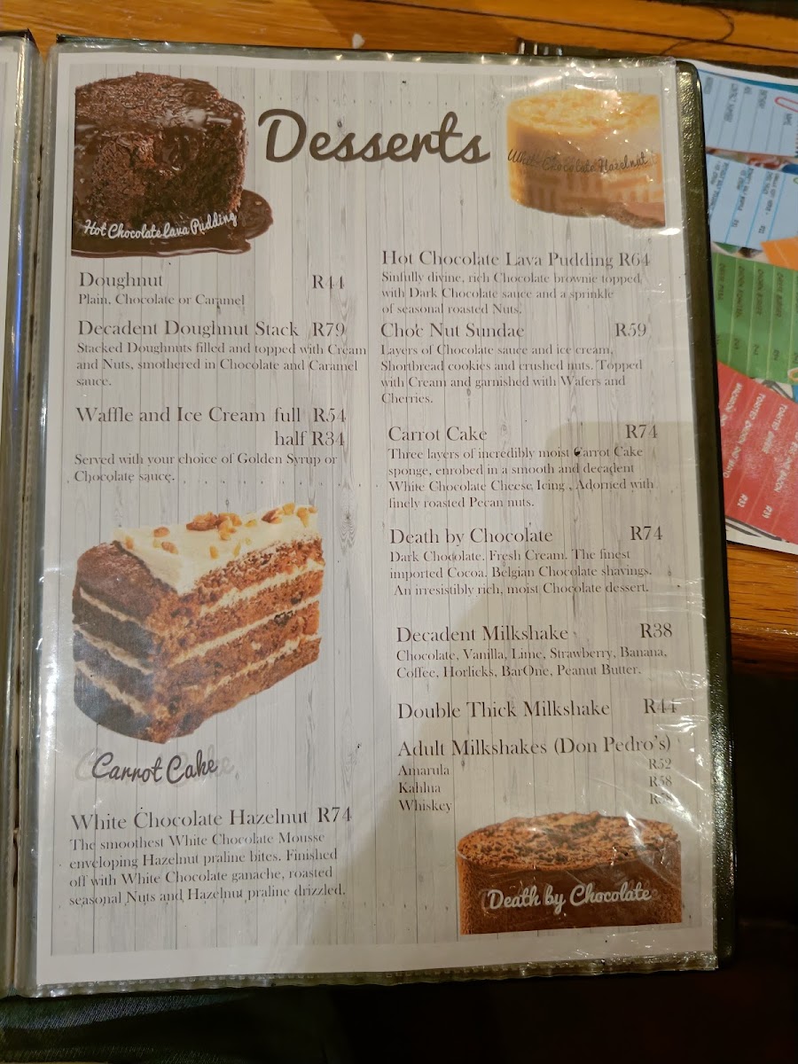 Menu The Pothole & Donkey-5