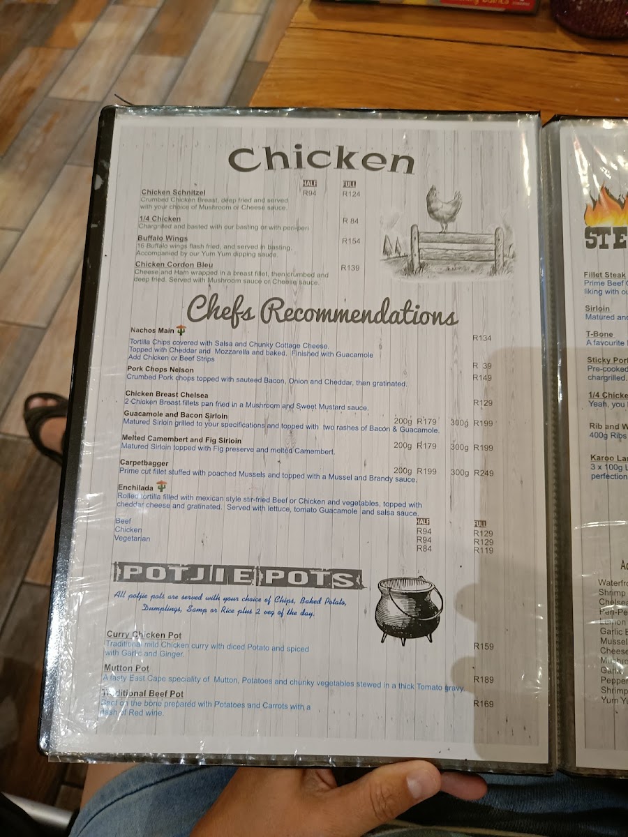 Menu The Pothole & Donkey-8