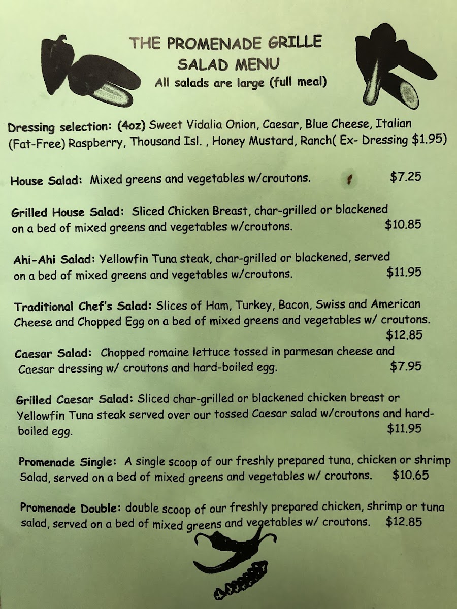 Menu The Promenade Grille-4