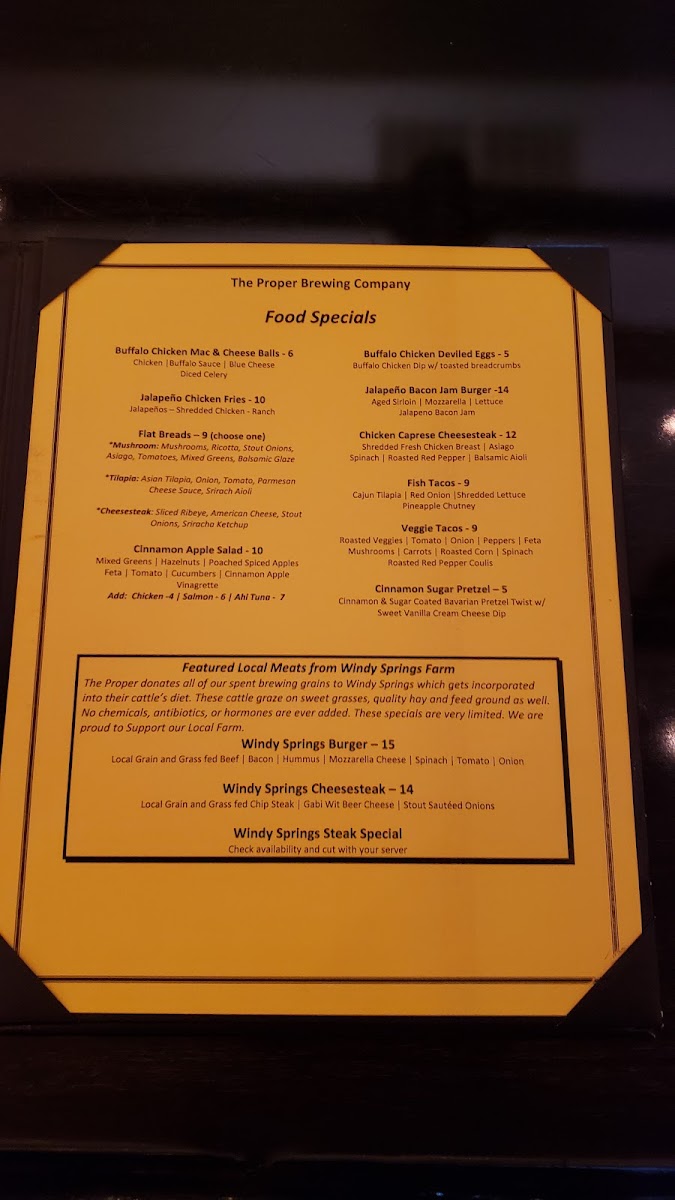 Menu The Proper Brewing Company-10