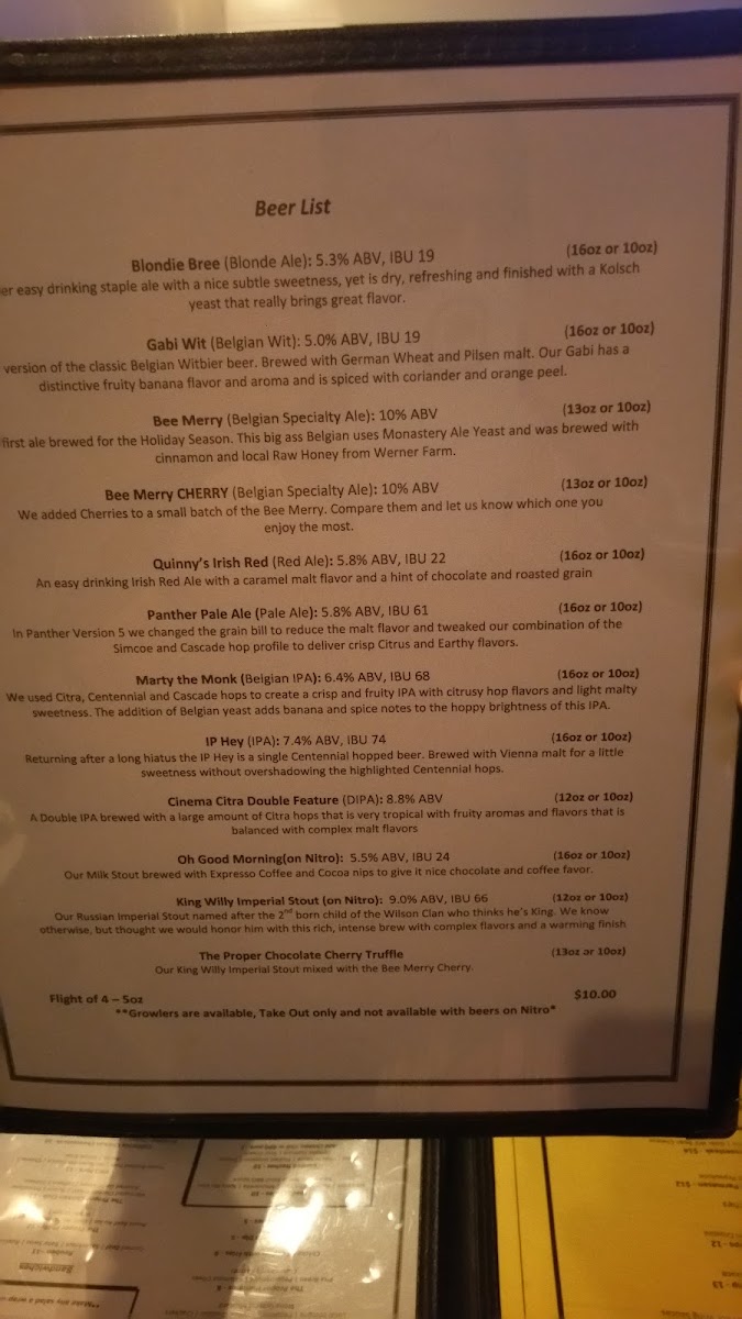 Menu The Proper Brewing Company-4
