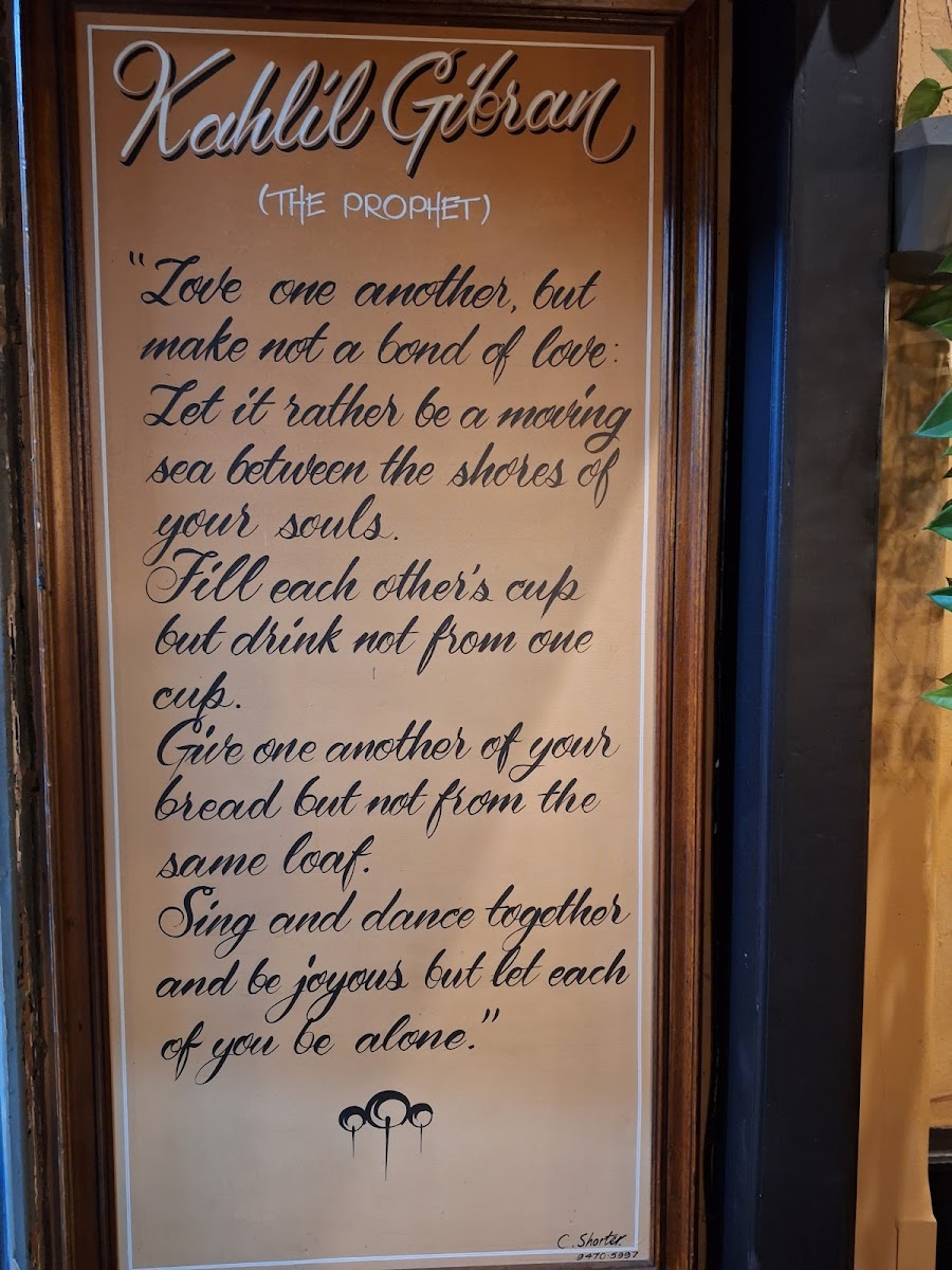 Menu The Prophet Lebanese Cafe-10