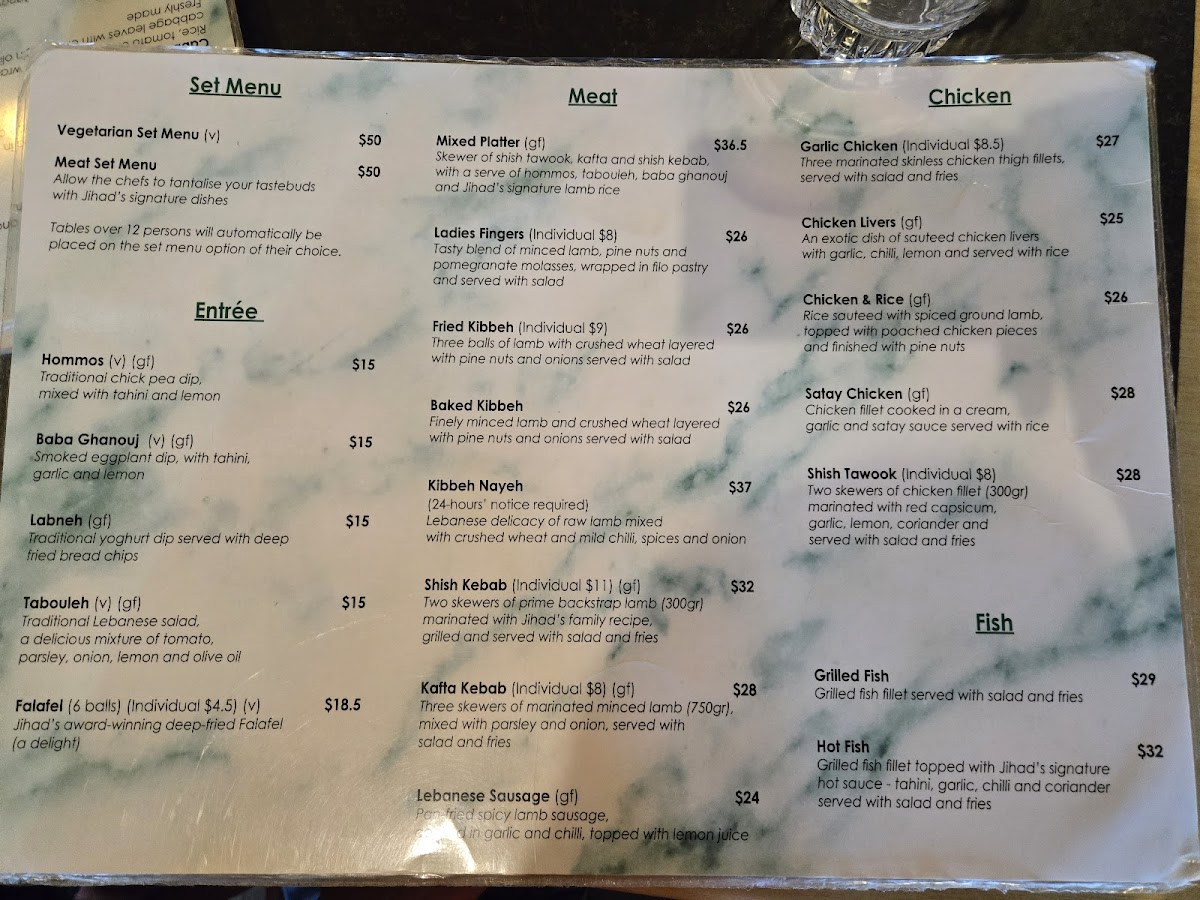 Menu The Prophet Lebanese Cafe-2