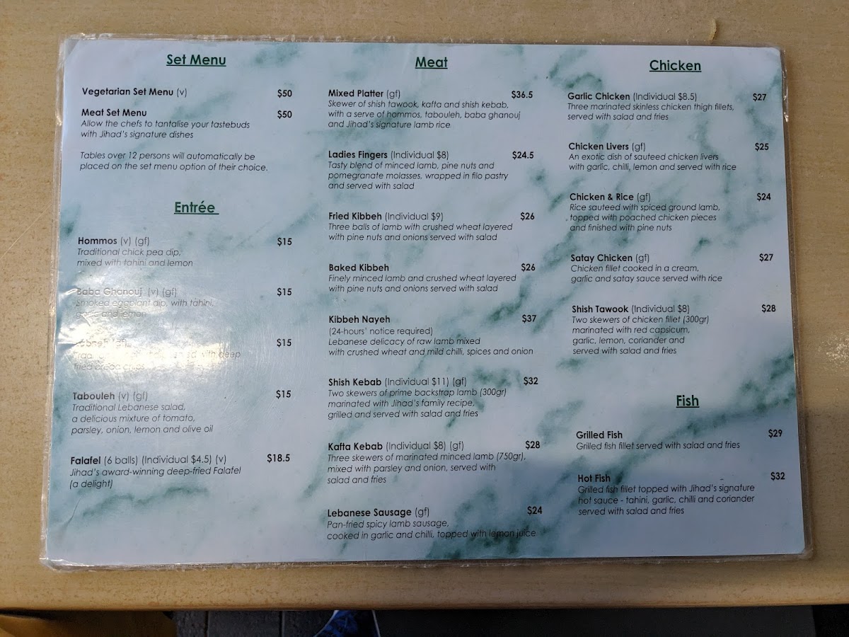 Menu The Prophet Lebanese Cafe-4