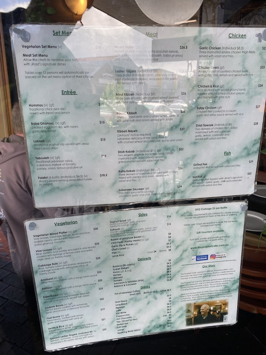 Menu The Prophet Lebanese Cafe-7