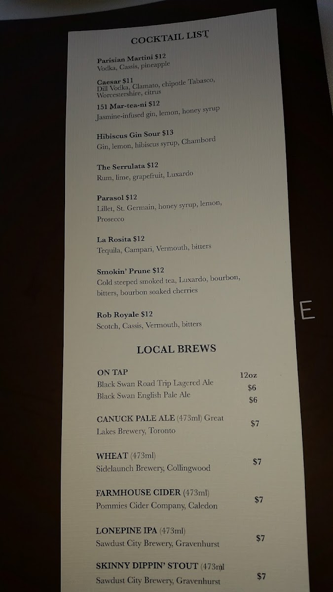 Menu The Prune-7