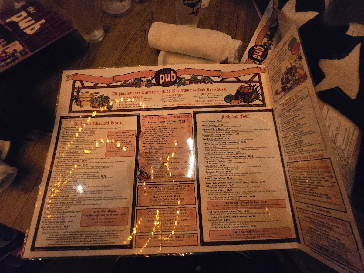 Menu The Pub-1