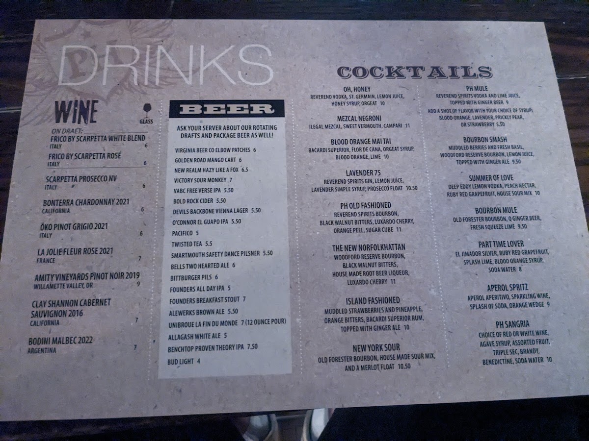 Menu The Public House-10