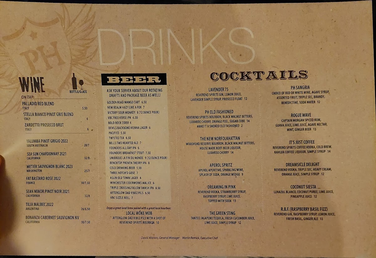 Menu The Public House-3