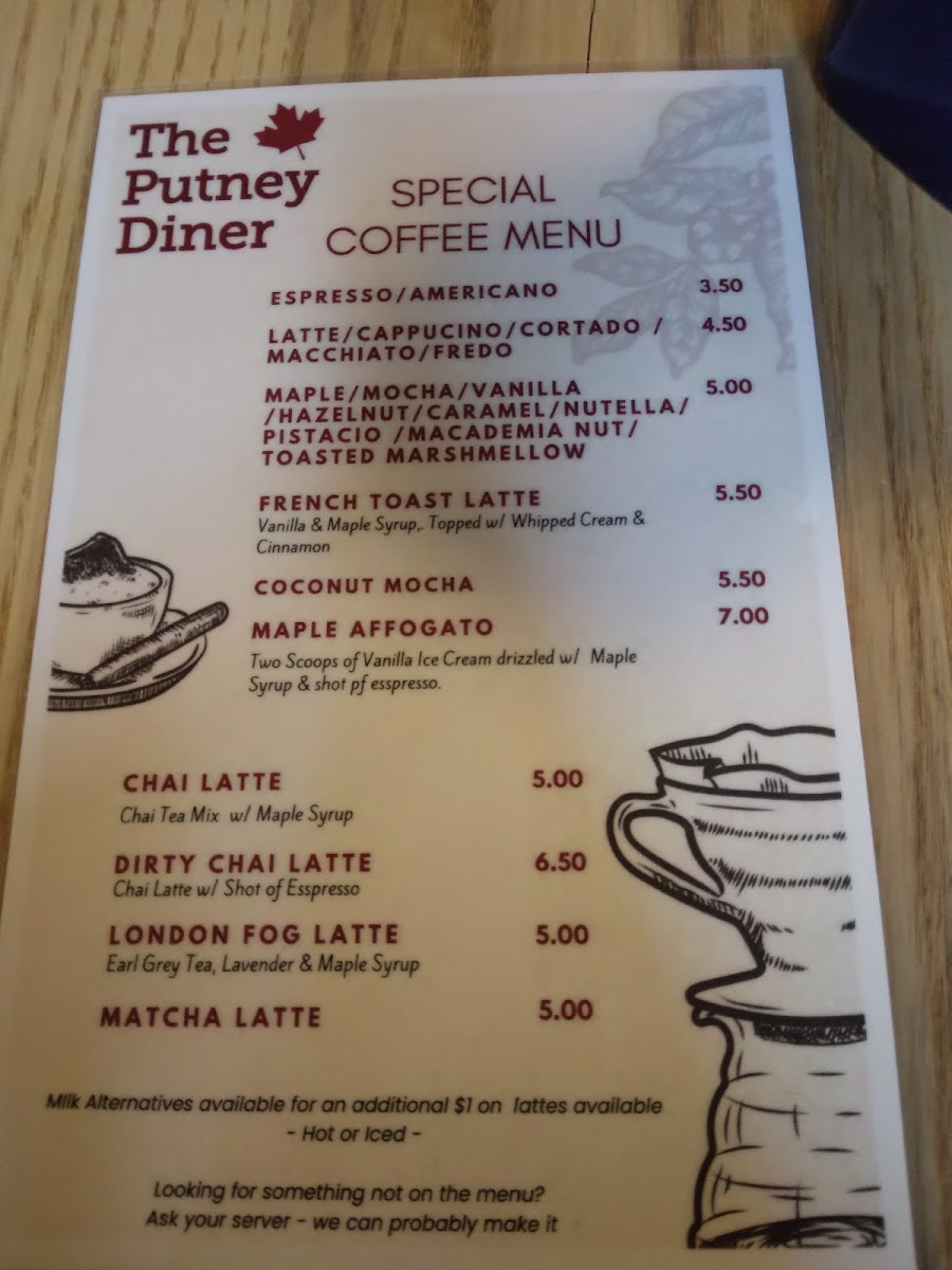 Menu The Putney Diner-5
